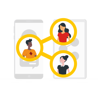 Illustration Business Management Alumni-Netzwerk